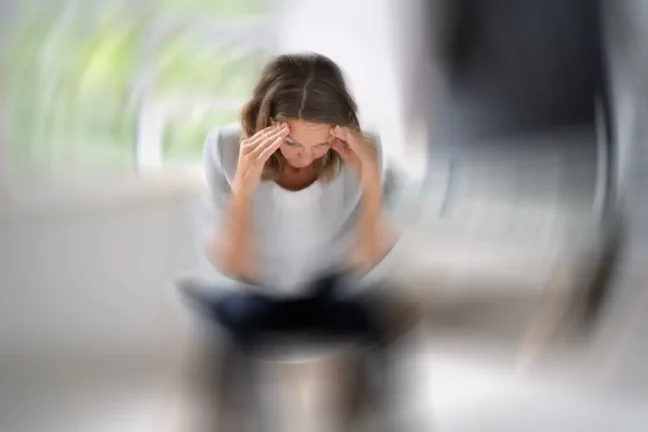 persoana care se confrunta cu ameteli